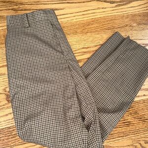 Uniqlo Plaid Trousers - Brown and Black
